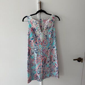 NWT Lilly Pulitzer Gabby Shell Me About It Shift Dress Size 4